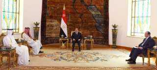الرئيس السيسى ورئيس وزراء قطر...
