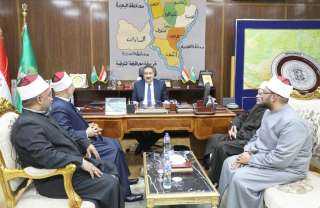 محافظ المنوفية يستقبل وكيل وزارة...