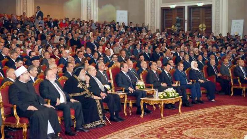 الرئيس السيسي خلال احتفالية  قادرون باختلاف