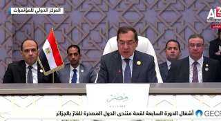 وزير البترول يلقى كلمة مصر...