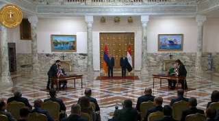 الرئيس السيسى ورئيس وزراء أرمينيا...