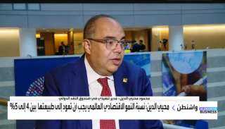 محمود محيي الدين: معدل النمو...