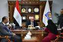 محافظ قنا يستقبل المواطنين بمكتبه...