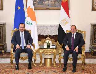 الرئيس القبرصي : مصر ركيزة...