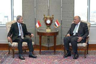 وزير الخارجية يستقبل وزير خارجية...