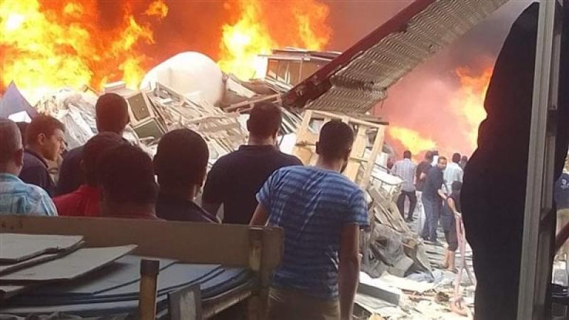 حريق مصنع زيوت فى المنوفية