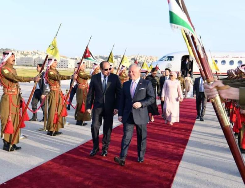 السيسي وعاهل الأردن