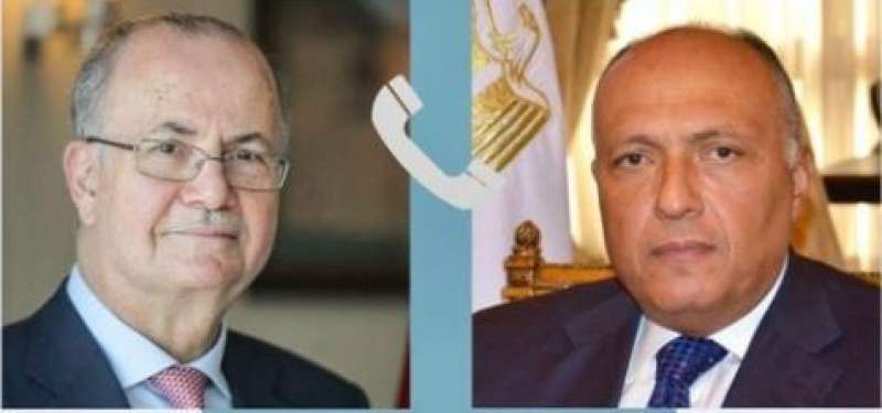 شكري يهنئ رئيس الوزراء وزير خارجية فلسطين بتشكيل الحكومة الجديدة وتولي مهام المنصب