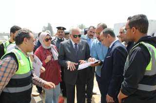 محافظ الجيزة يتفقد أعمال تطوير...