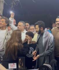 شاهد.. احتفال المداح بانتهاء تصوير...