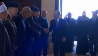 شاهد.. لحظة وصول الرئيس السيسي...