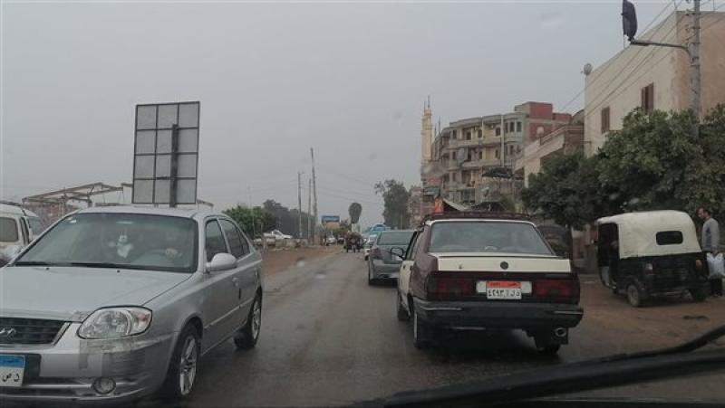 هطول أمطار غزيرة فى الدقهلية