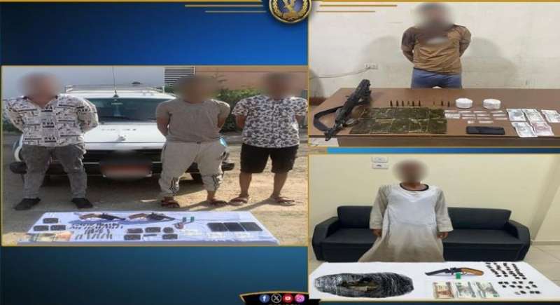 أجهزة وزارة الداخلية تواصل جهود مكافحة جرائم الإتجار فى المواد المخدرة