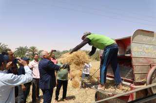 محافظ الوادي الجديد يتابع حصاد...