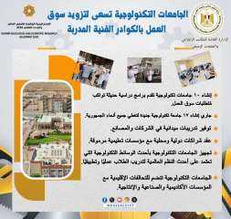 الجامعات التكنولوجية توفر تدريبات ميدانية...