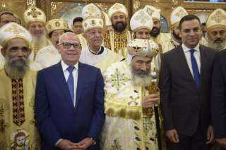 محافظ بورسعيد يشهد قداس افتتاح...