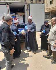 توزيع 1250 كيلو دواجن مجمده...