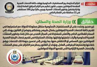 الحكومة تنفى اعتزامها بيع المستشفيات...