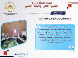 حصاد أنشطة وزارة التعليم العالي...