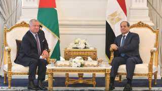 الرئيس السيسى وعاهل الأردن يؤكدان...