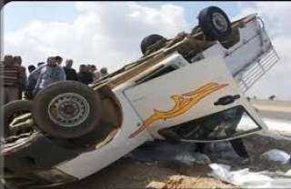 إصابة 22 شخصا فى انقلاب...