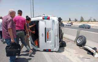 إصابة 7 مواطنين فى حادث...