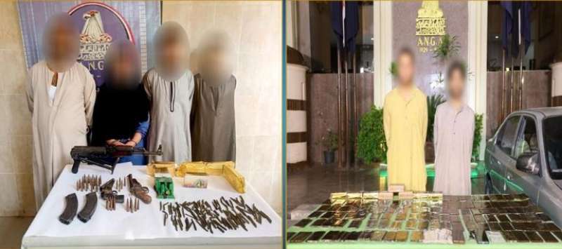 ضبط عدد من العناصر الإجرامية بالمنوفية والمنيا وبحوزتهم كميات من المواد المخدرة بقصد الإتجار