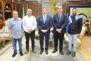 محافظ المنوفية يستقبل وفود المهنئين...