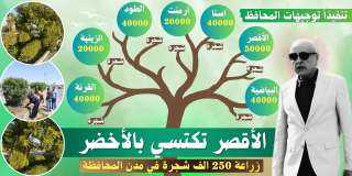 الأقصر تكتسي بالأخضر بزراعة 250...