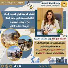 وزيرة التنمية المحلية تستعرض تقريراً...