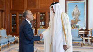 أمير دولة قطر يستقبل وزير...