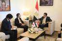 خالد عبدالغفار يستقبل السفير الياباني...