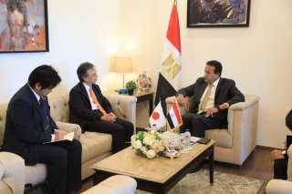 عبدالغفار يستقبل السفير الياباني لدى...