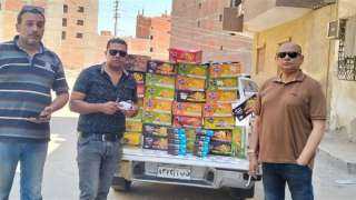 ضبط 1600 عبوة أندومي غير...