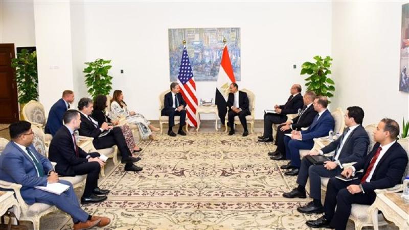 اجتماع وزير الخارجية ونظيرة الأمريكى