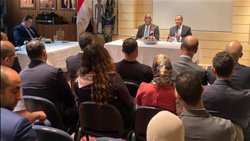 لقاء وزير الخارجية بالمصريين فى طوكيو