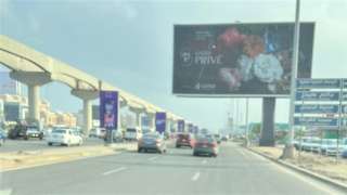 الحالة المرورية بالطرق والميادين الرئيسية...