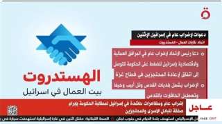 القاهرة الإخبارية: إضراب عام ومظاهرات...