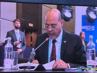 وزير العمل يلقى كلمة مصر...
