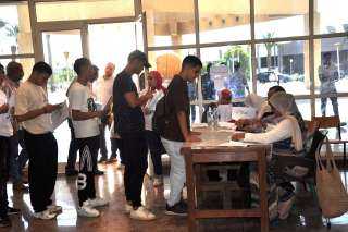 جامعة حلوان تستقبل الطلاب المستجدين...