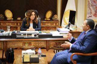 وزيرة التنمية المحلية تلتقي بنقيب...
