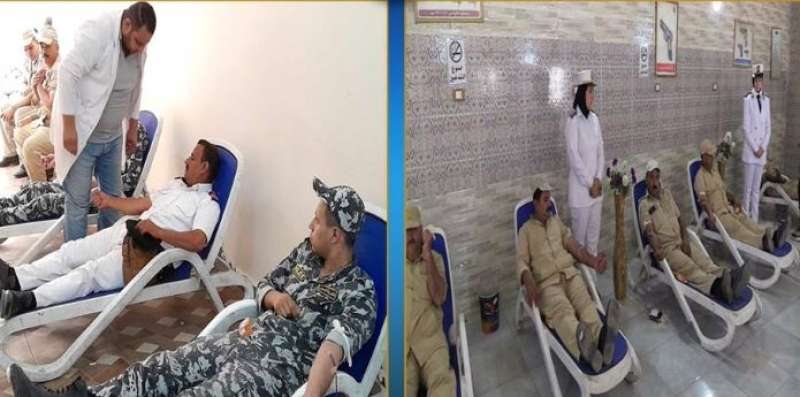 حملة للتبرع بالدم بمديرية أمن الشرقية