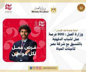 وزارة العمل : 900 فرصة...