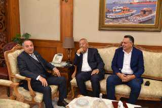 محافظ بورسعيد يستقبل رئيس المصرى...