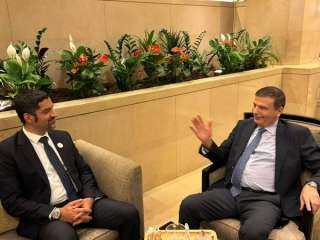 وزير الزراعة يلتقي ونظيريه بسوريا...