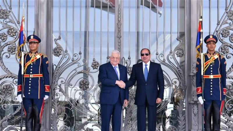 الرئيس السيسي ورئيس فلسطين