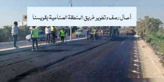 محافظ المنوفية يتابع أعمال رصف...