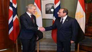 السيسي يلتقي رئيس البرلمان النرويجي...
