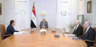 الرئيس السيسى يوجه بمواصلة العمل...