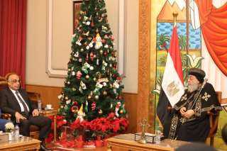 وزير العدل يزور الكاتدرائية لتهنئة...